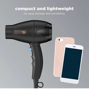 INFINITIPRO BY CONAIR Travel Hair Dryer,Mini Compact Lightweight